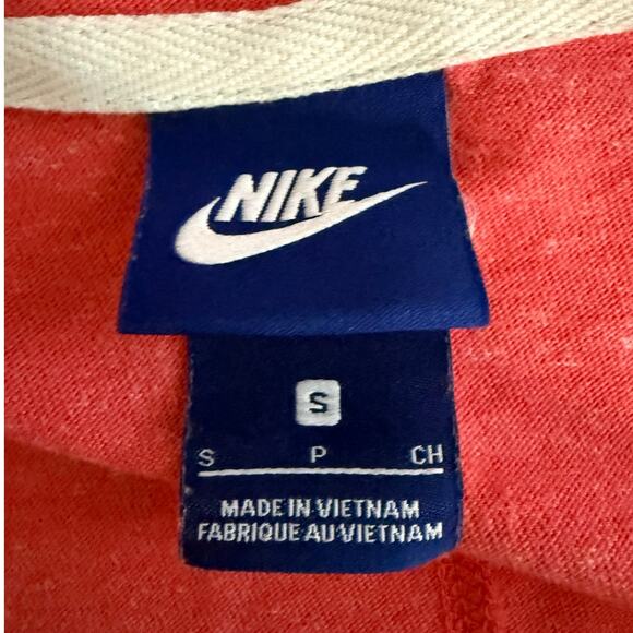 Nike Just Do It Zip Hoodie Women's Small Peach Pink Lightweight Jacket - Picture 6 of 8